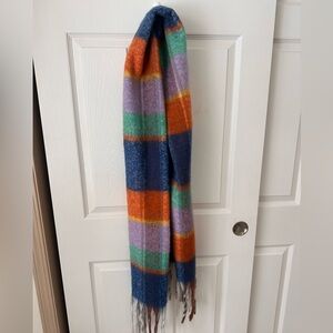 NWT Colorful Plaid Scarf